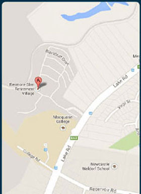 map of Elermore Glen